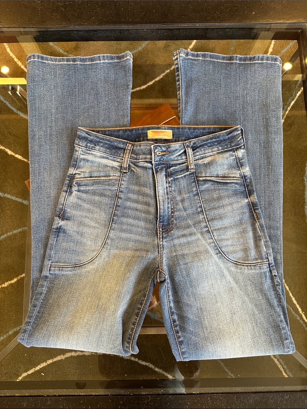 Kut from the Kloth Light Blue Wash Wide Leg Jeans